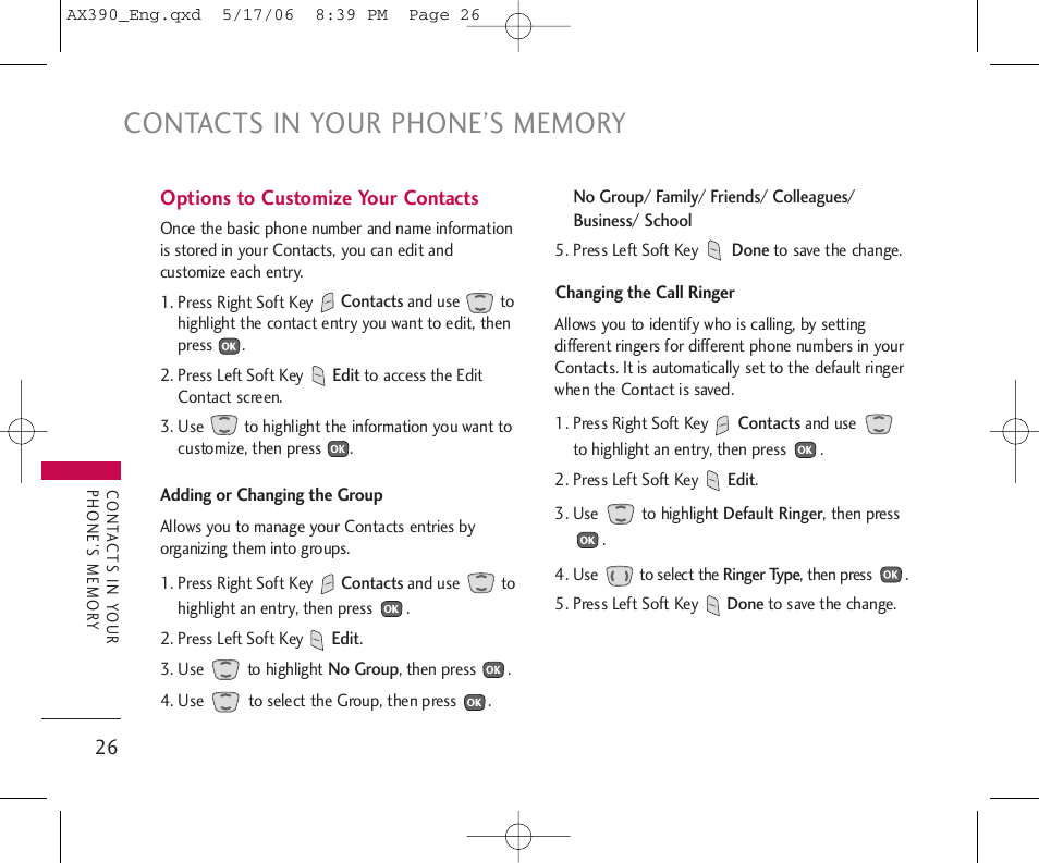 LG AX390 User Manual | Page 28 / 114