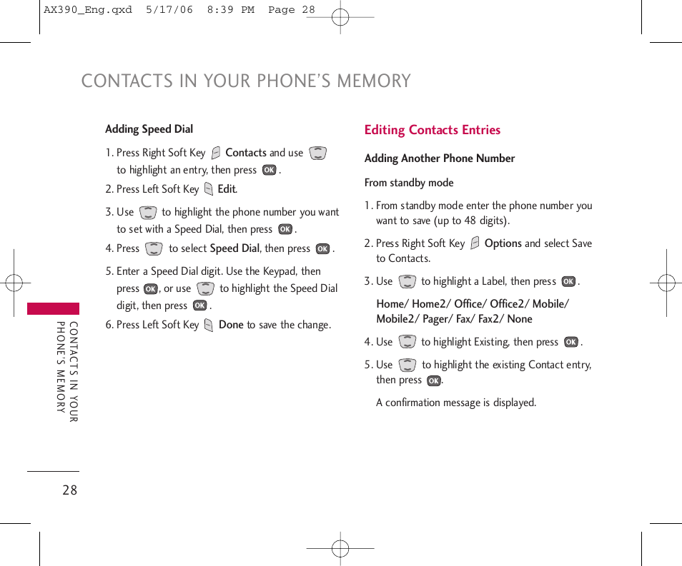 LG AX390 User Manual | Page 30 / 114