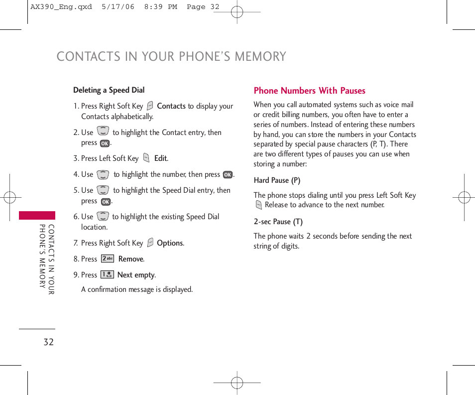 LG AX390 User Manual | Page 34 / 114