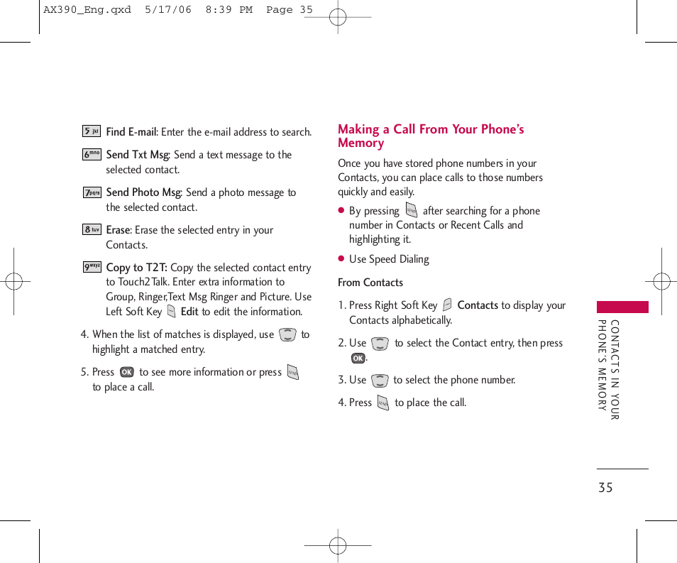 LG AX390 User Manual | Page 37 / 114