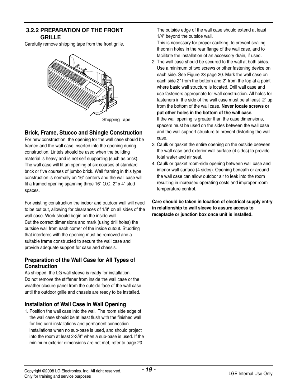 LG LP091CEM-Y8 User Manual | Page 19 / 48