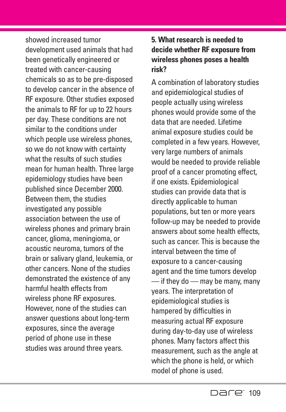 LG Dare User Manual | Page 111 / 273