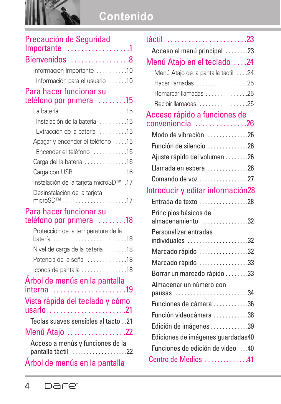 LG Dare User Manual | Page 135 / 273