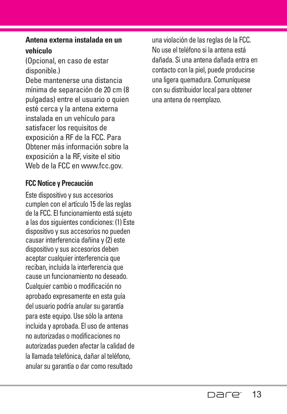 LG Dare User Manual | Page 144 / 273