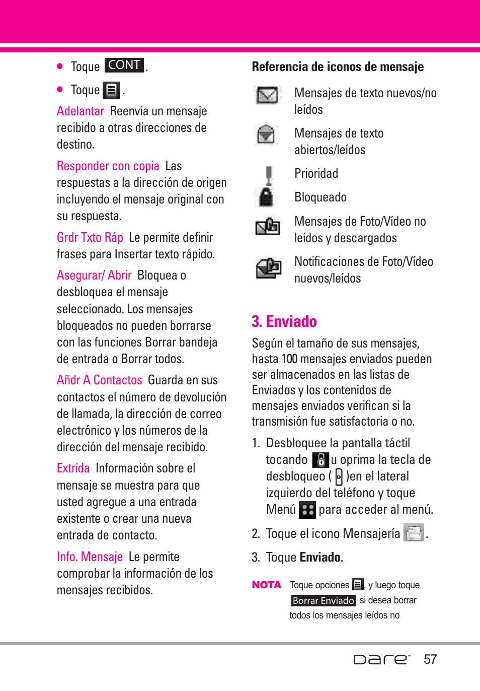 Enviado | LG Dare User Manual | Page 188 / 273
