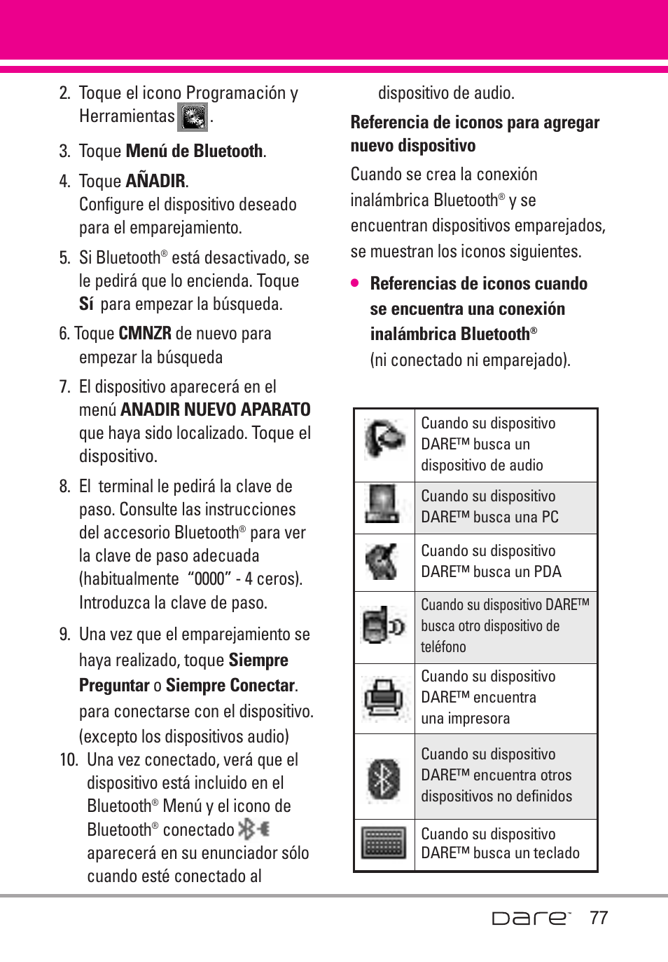 LG Dare User Manual | Page 208 / 273