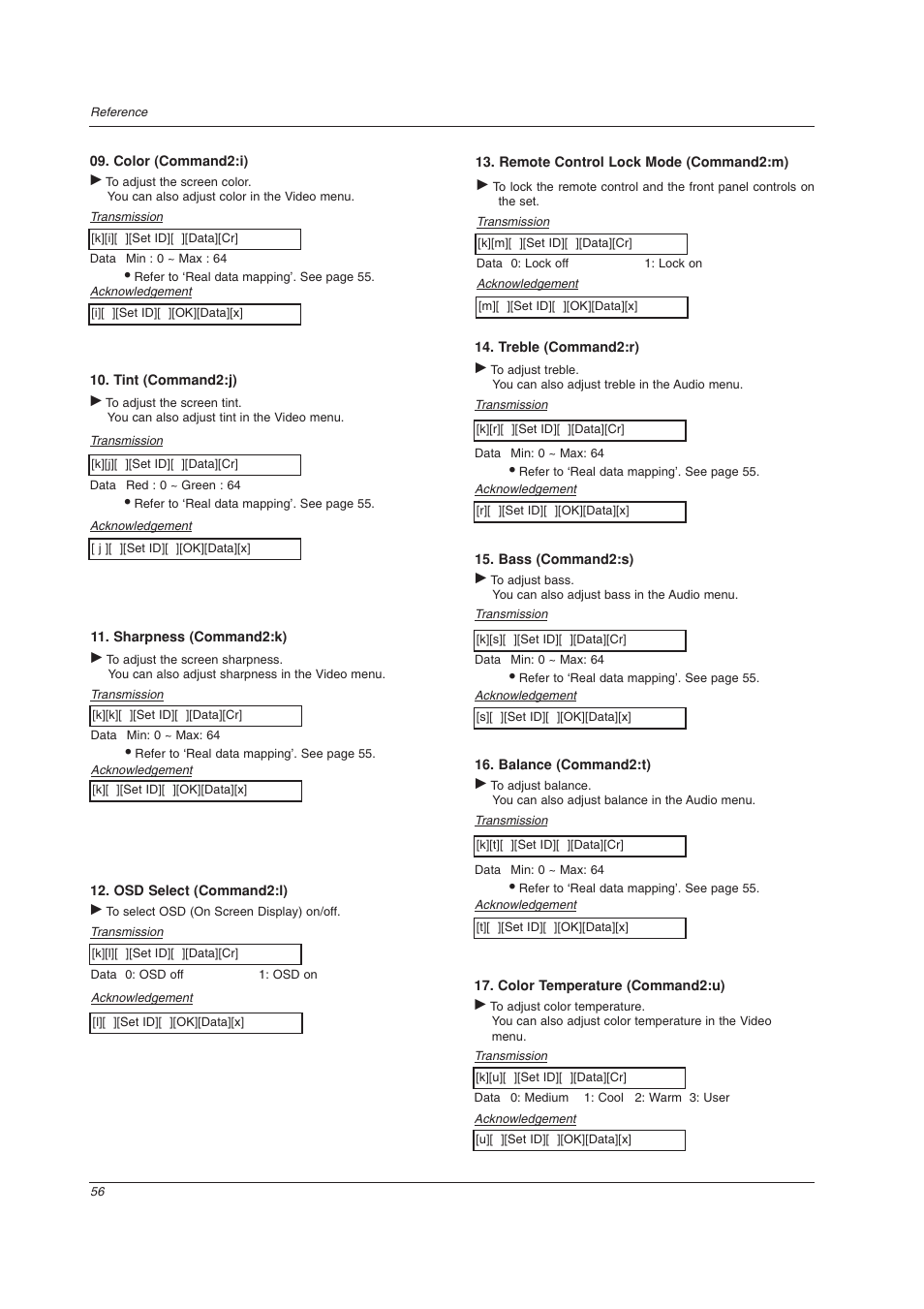LG 32LC2DU User Manual | Page 56 / 68