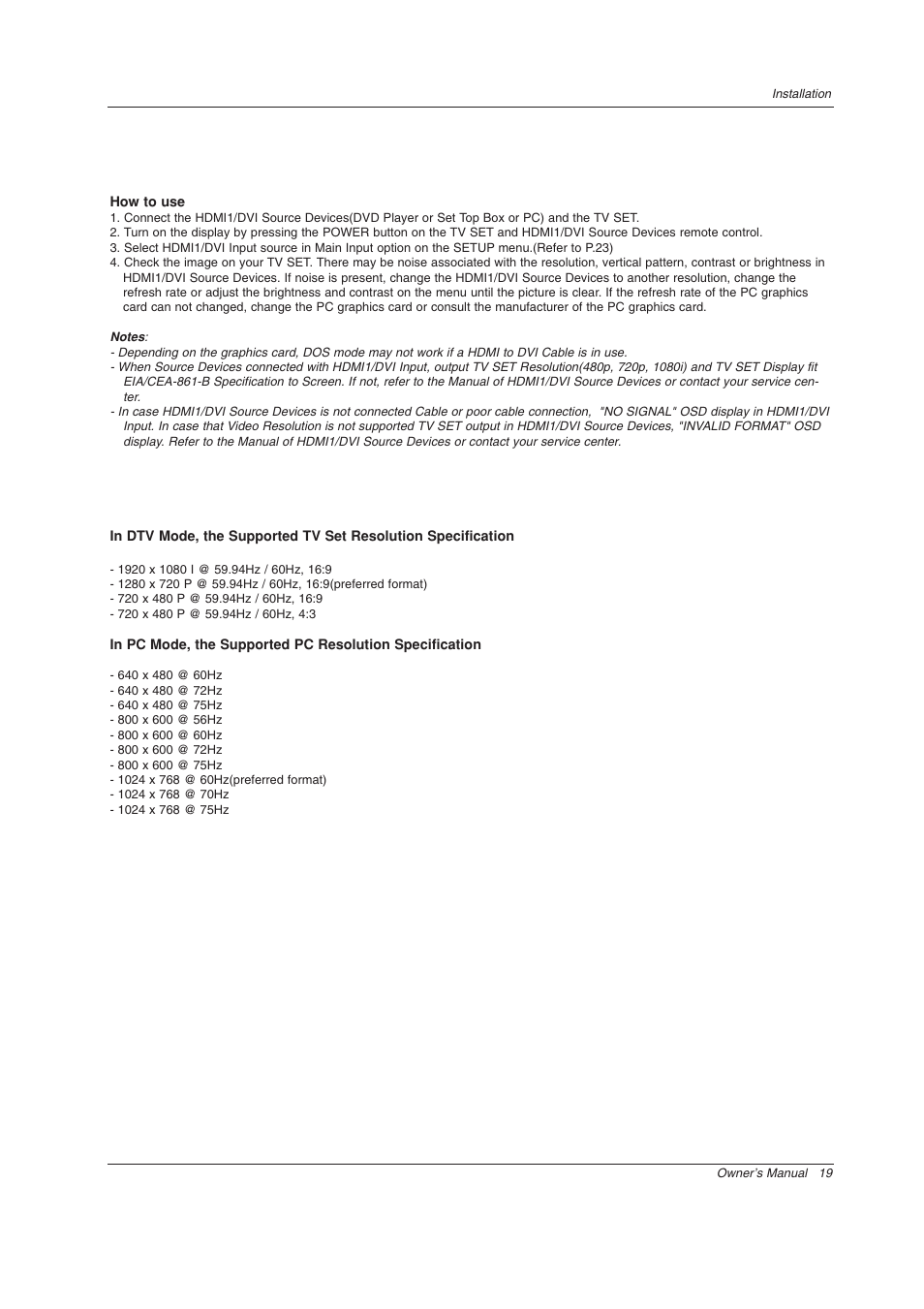 LG Z44SZ80 User Manual | Page 19 / 48