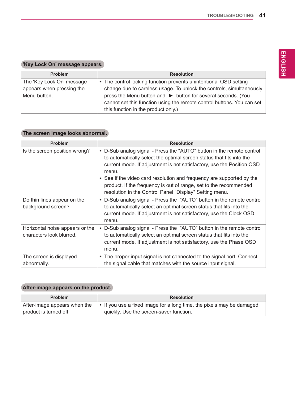 LG 65VS10 User Manual | Page 41 / 61