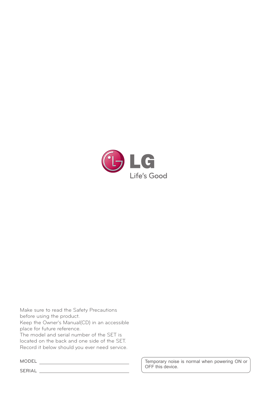 LG 65VS10 User Manual | Page 61 / 61