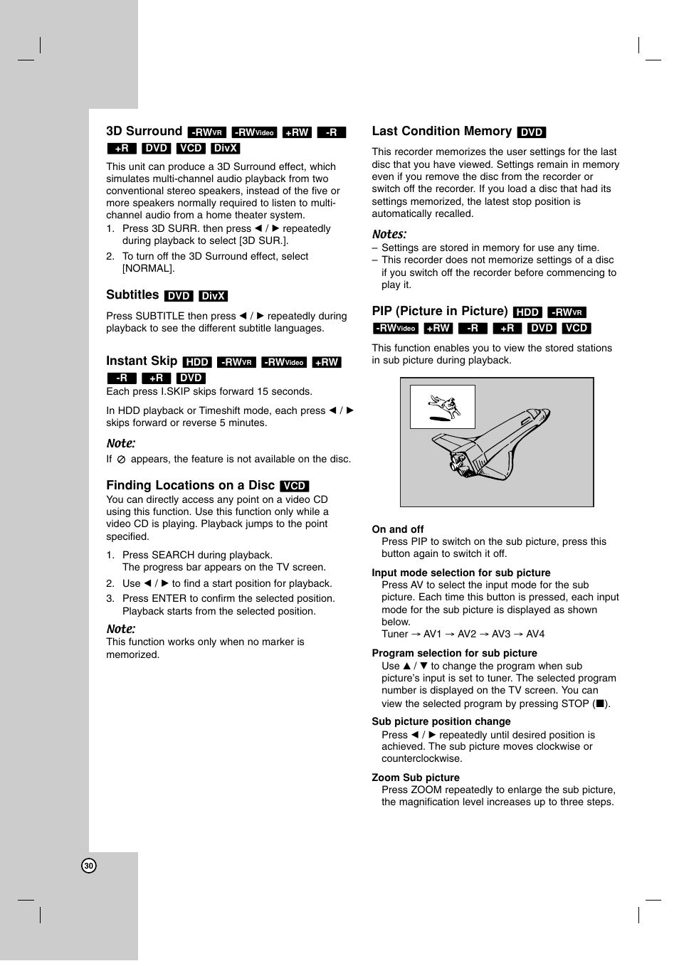 LG RH7900H User Manual | Page 30 / 63