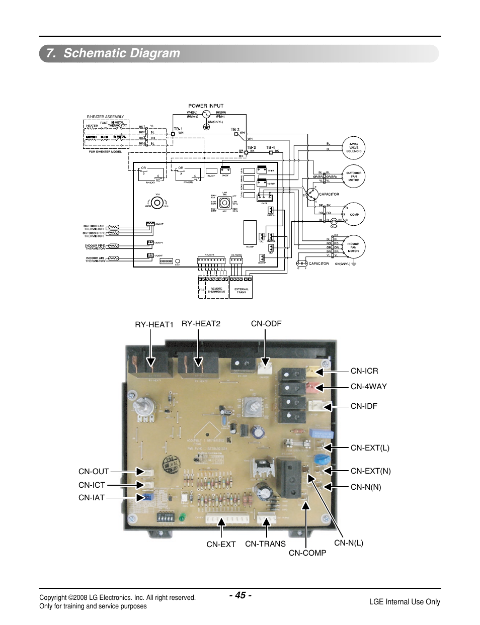 Schematic diagram, Lge internal use only | LG LP121HEM-Y8 User Manual | Page 45 / 47