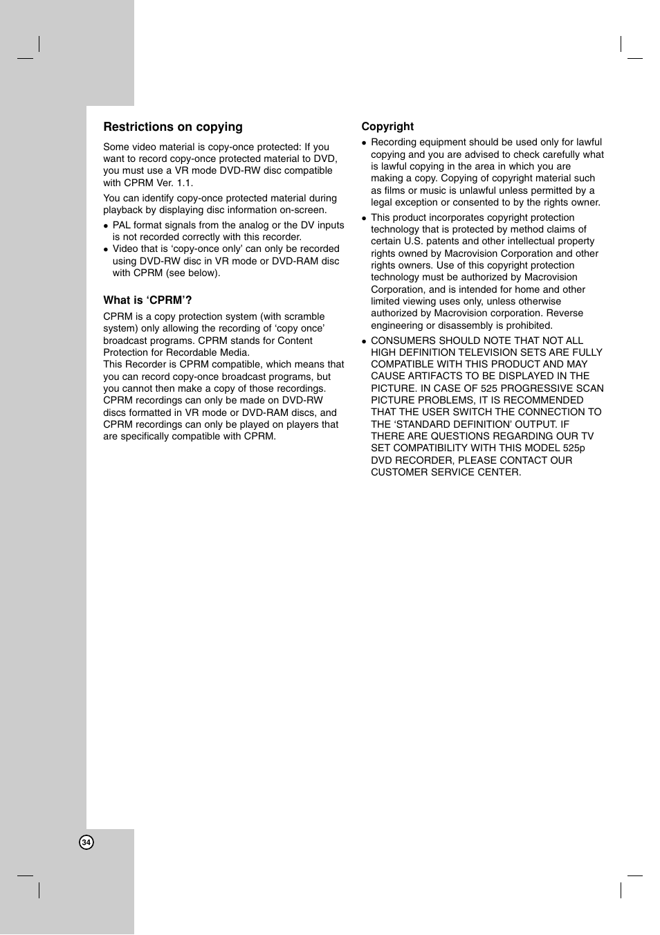 LG DR1F9H User Manual | Page 34 / 52