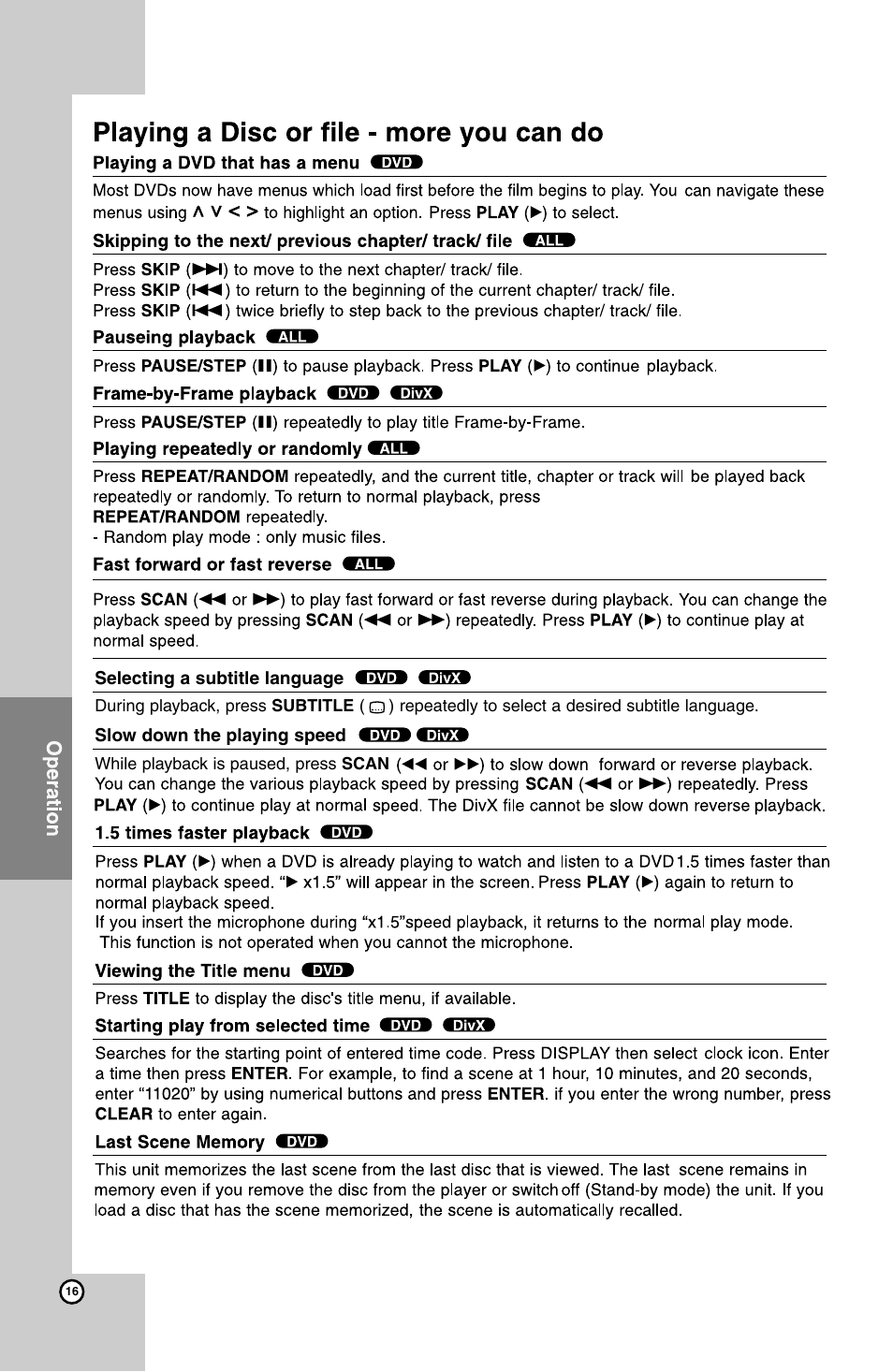 LG HT924SF User Manual | Page 16 / 24