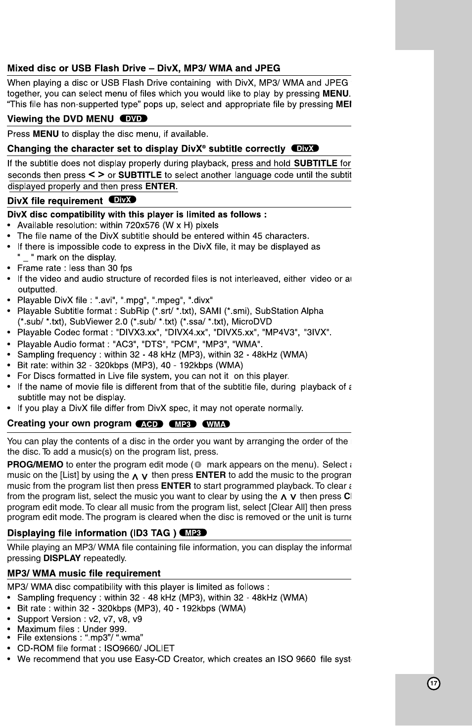 LG HT924SF User Manual | Page 17 / 24