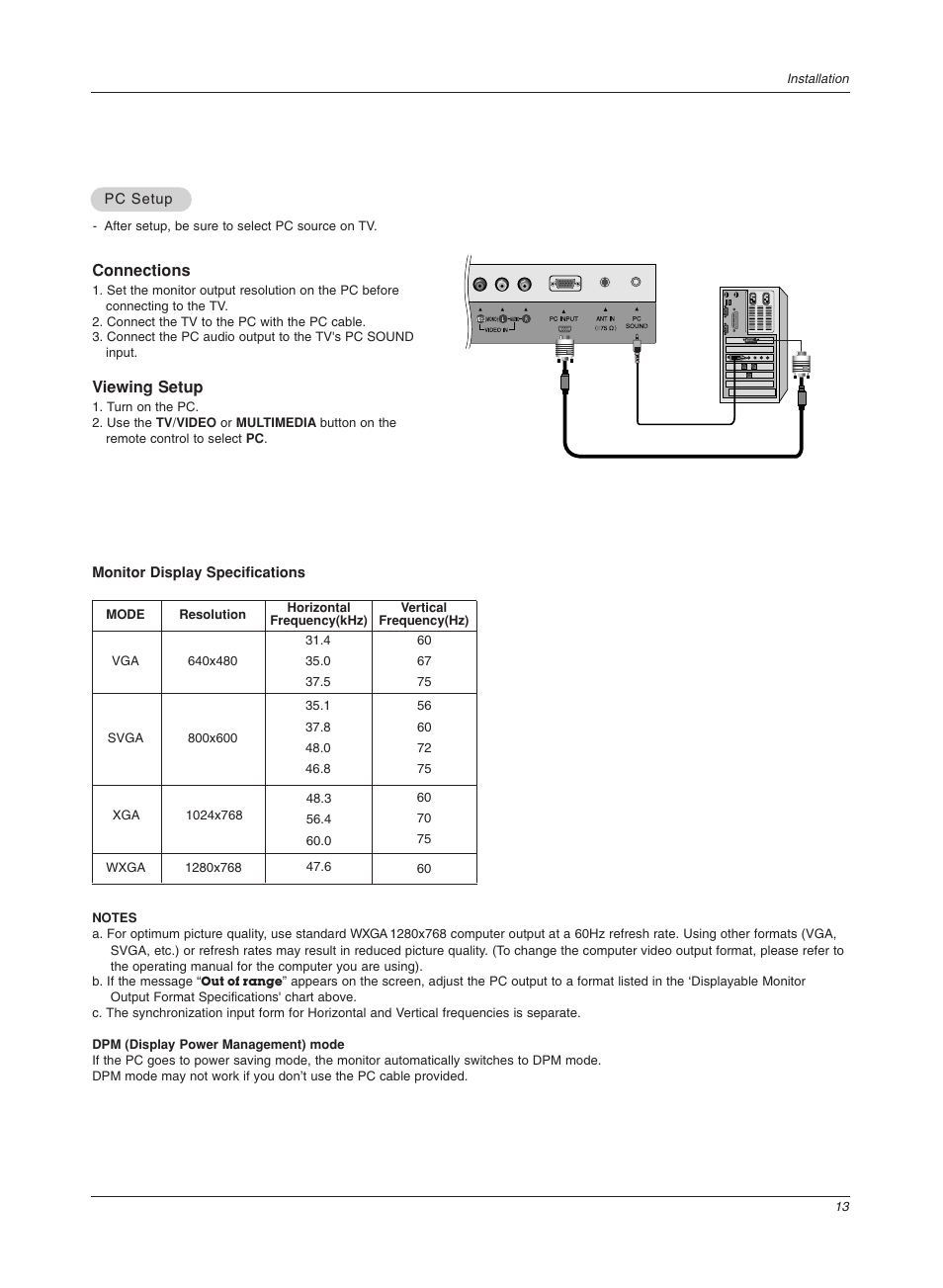 LG 17LX1R User Manual | Page 13 / 28