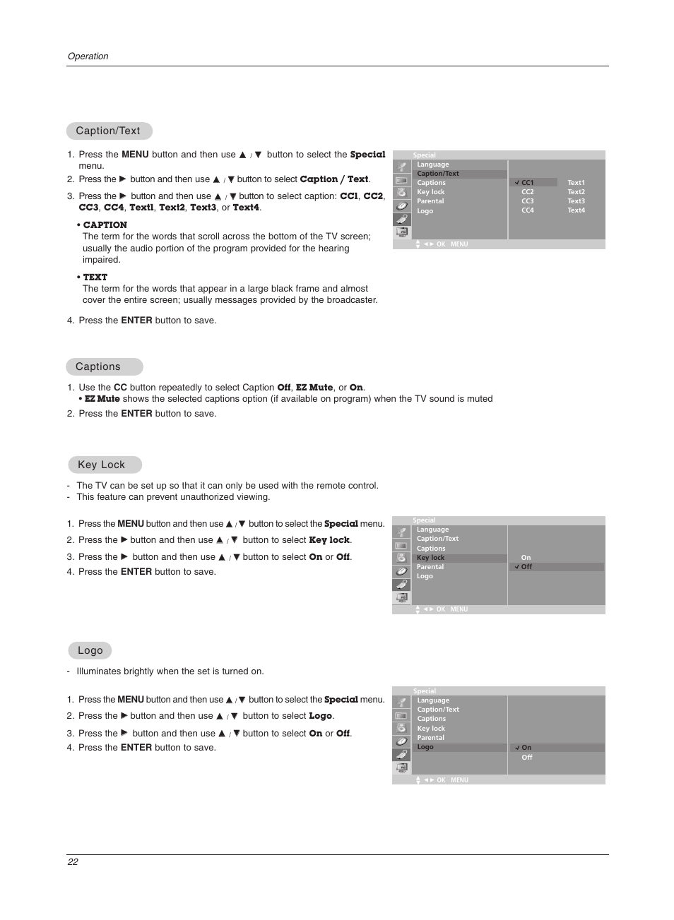 LG 17LX1R User Manual | Page 22 / 28