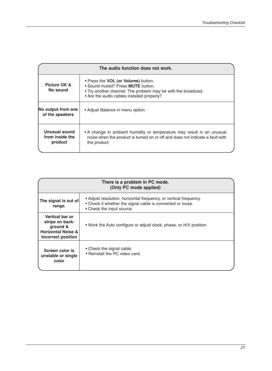 LG 17LX1R User Manual | Page 27 / 28