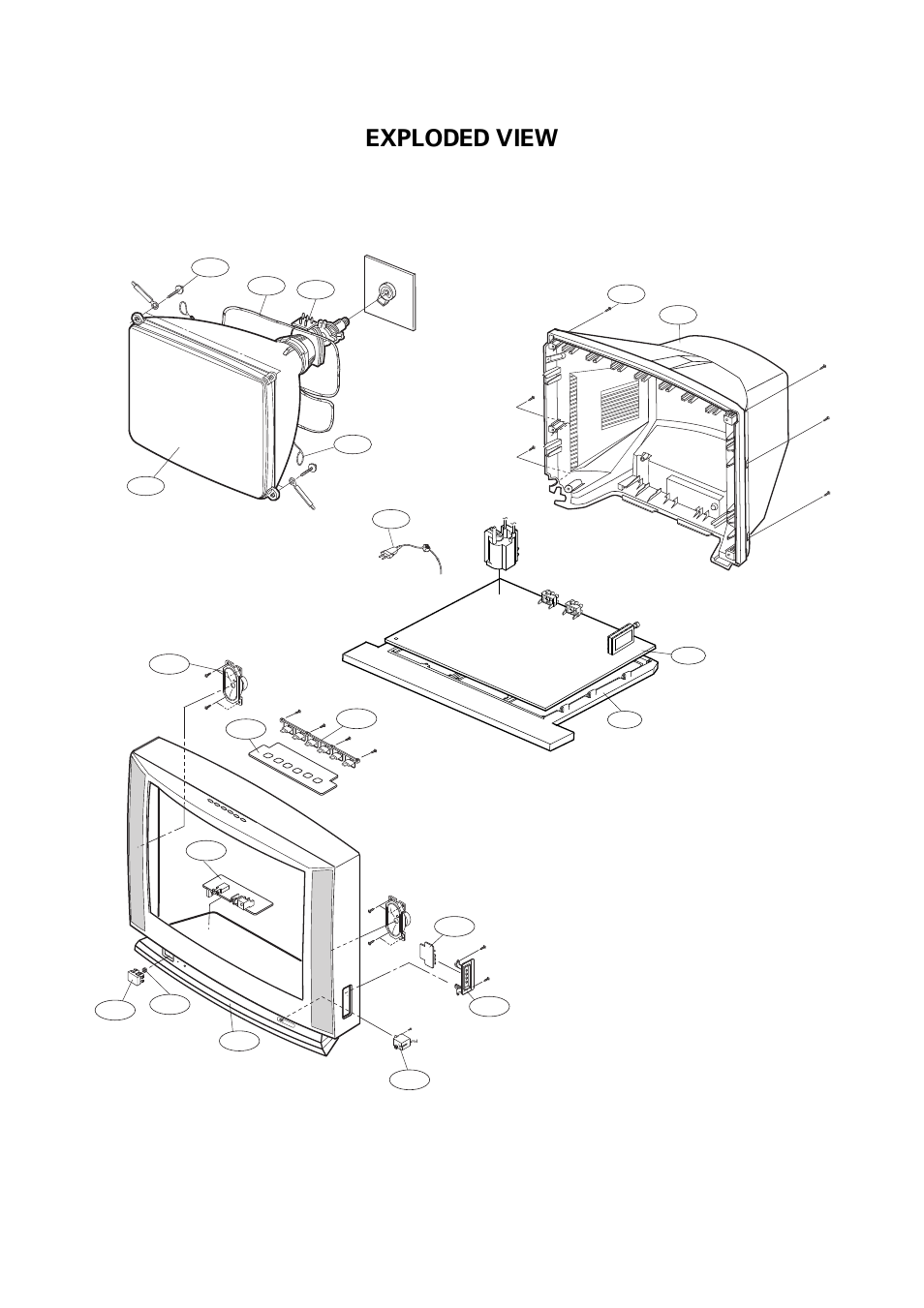 Exploded view | LG CT-29M65VE User Manual | Page 20 / 29