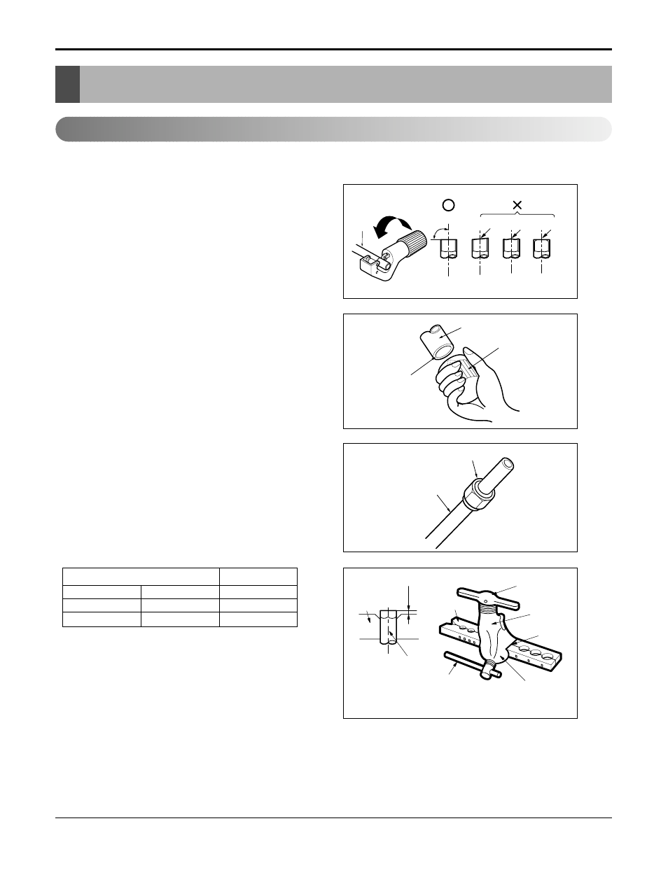 Flaring work and connection of piping, Flaring work | LG A3UH363FA0 User Manual | Page 21 / 86