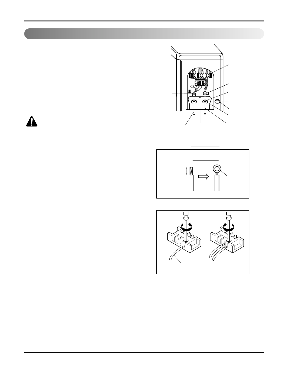 Connection method of the connecting cable(example), 32 multi type air conditioner, How to connect wiring to the terminals | LG A3UH363FA0 User Manual | Page 32 / 86