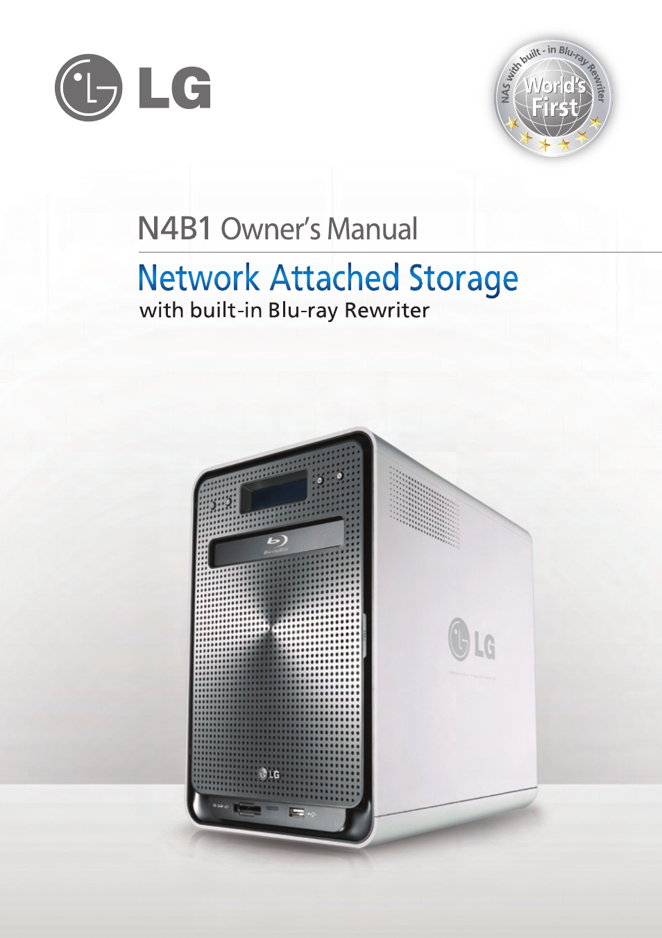 LG Network Attached Storage with built-in Blu-ray Rewriter N4B1 User Manual | 157 pages