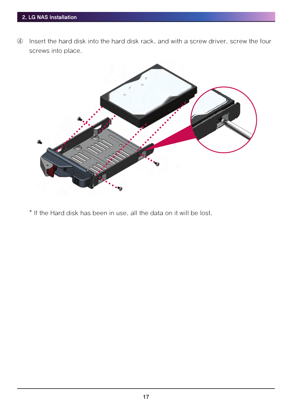 LG Network Attached Storage with built-in Blu-ray Rewriter N4B1 User Manual | Page 17 / 157