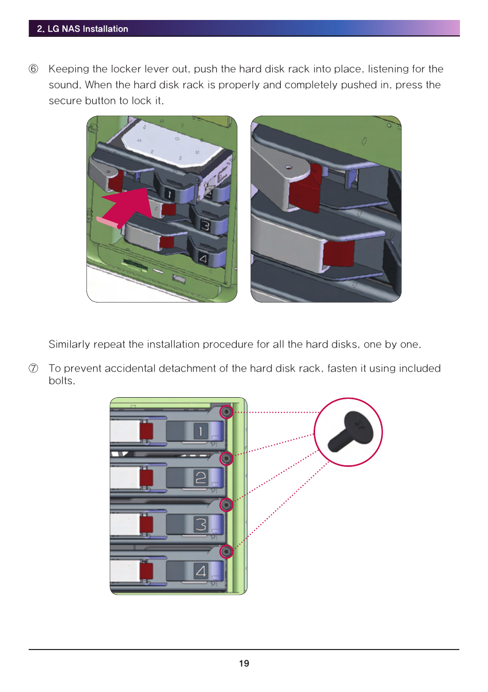 LG Network Attached Storage with built-in Blu-ray Rewriter N4B1 User Manual | Page 19 / 157