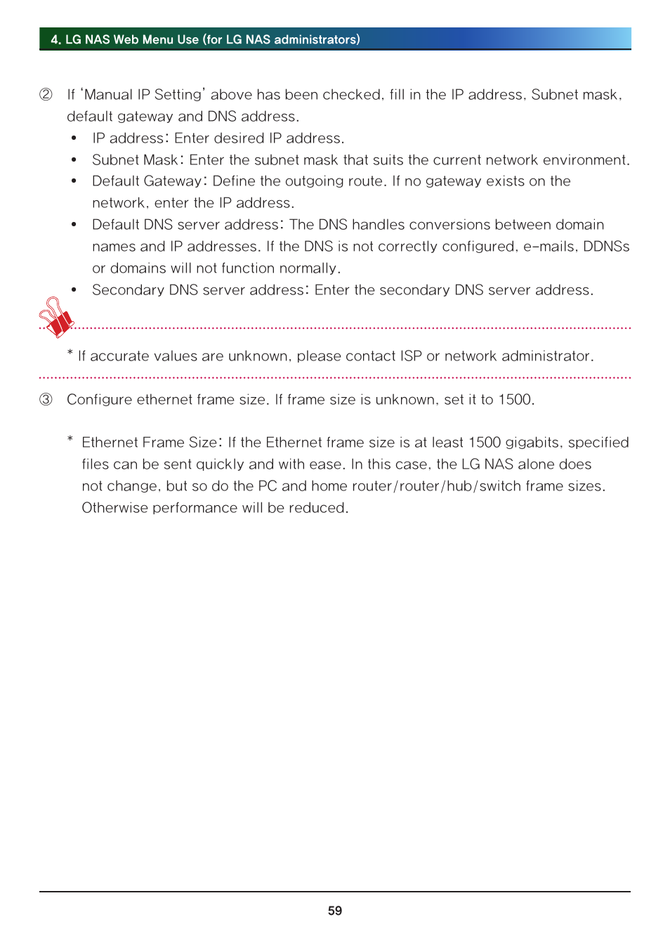 LG Network Attached Storage with built-in Blu-ray Rewriter N4B1 User Manual | Page 59 / 157