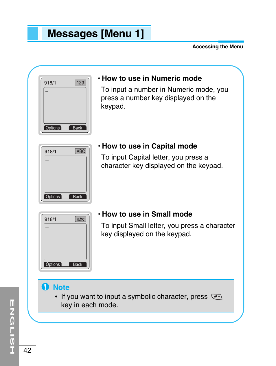 Messages [menu 1 | LG G5220 User Manual | Page 42 / 102