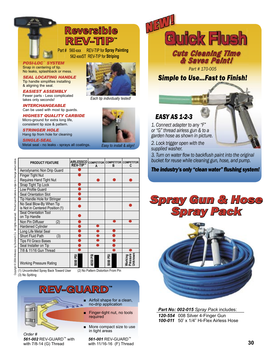 Quick flush | AIRLESSCO Spray & Stripe 3600 User Manual | Page 32 / 32