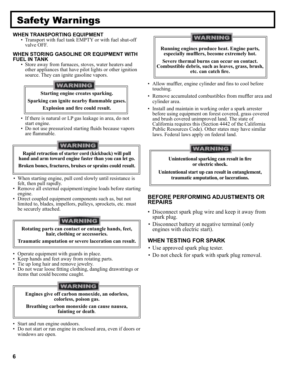 Safety warnings | AIRLESSCO Spray & Stripe 3600 User Manual | Page 8 / 32