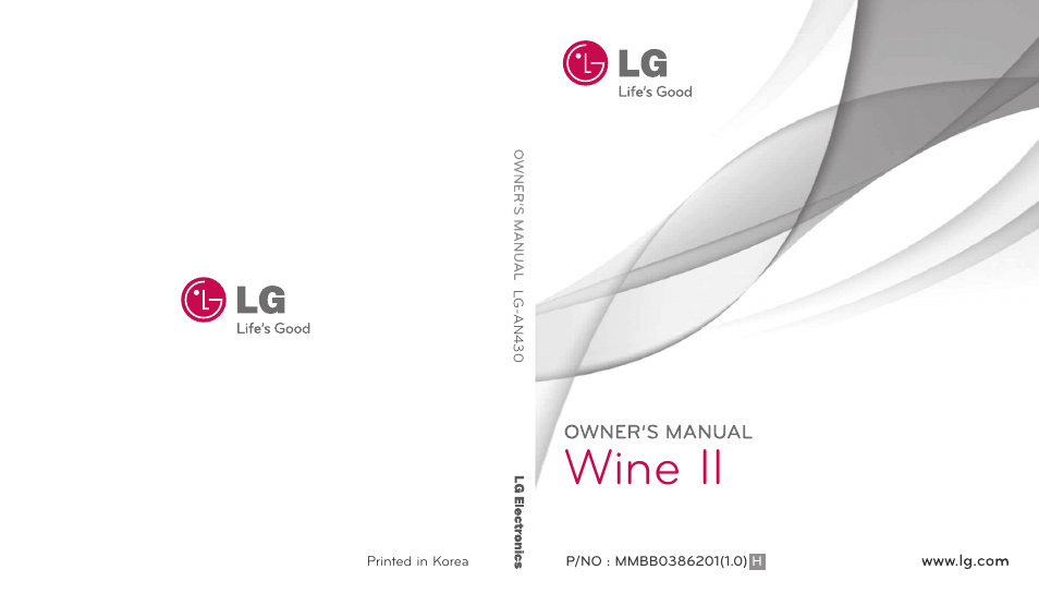 LG Wine II MMBB0386201 User Manual | 121 pages