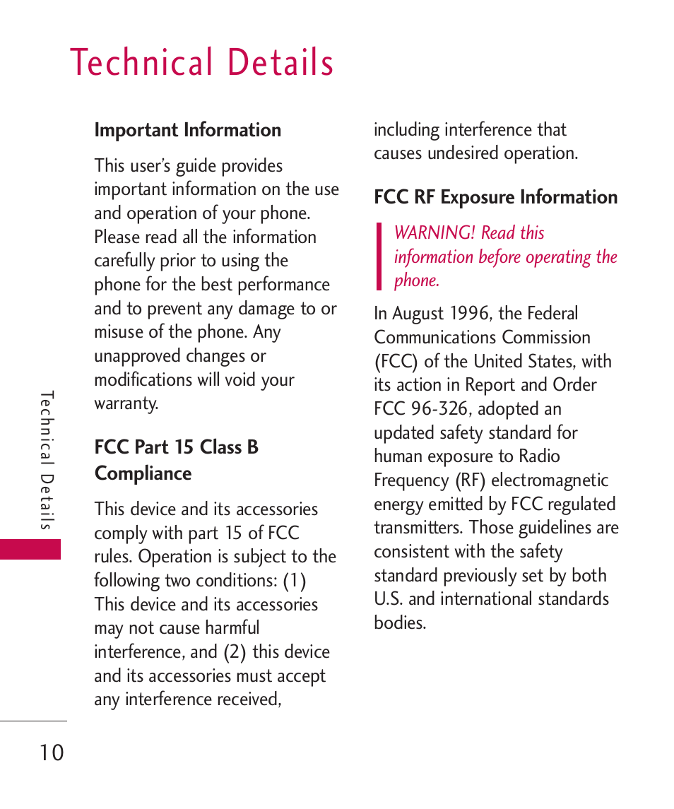 Technical details | LG Wine II MMBB0386201 User Manual | Page 12 / 121