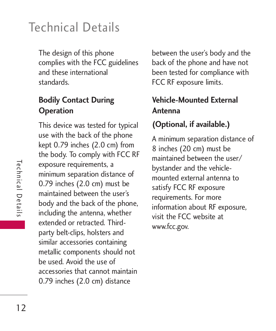 Technical details | LG Wine II MMBB0386201 User Manual | Page 14 / 121