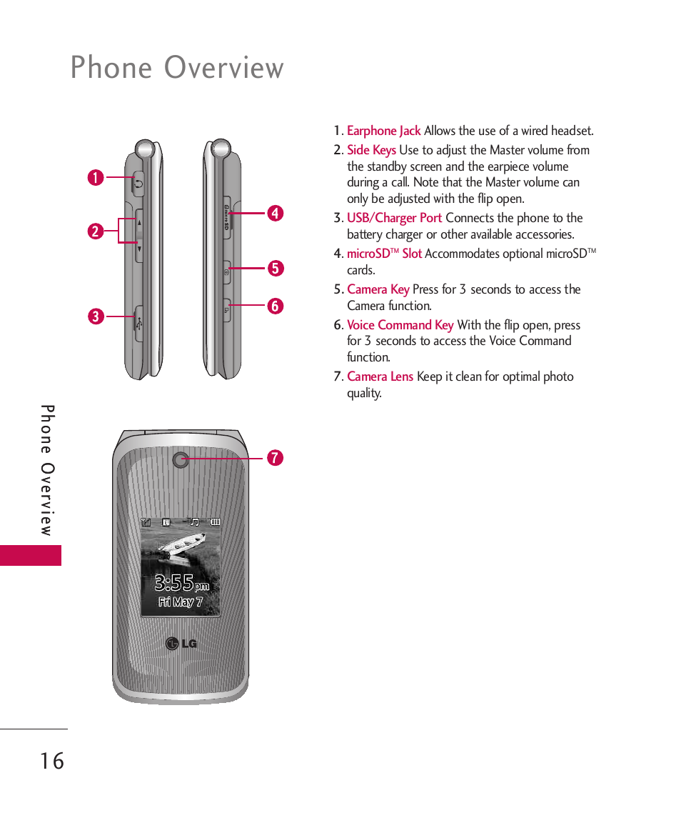 Phone overview, Phone o ve rvie w | LG Wine II MMBB0386201 User Manual | Page 18 / 121