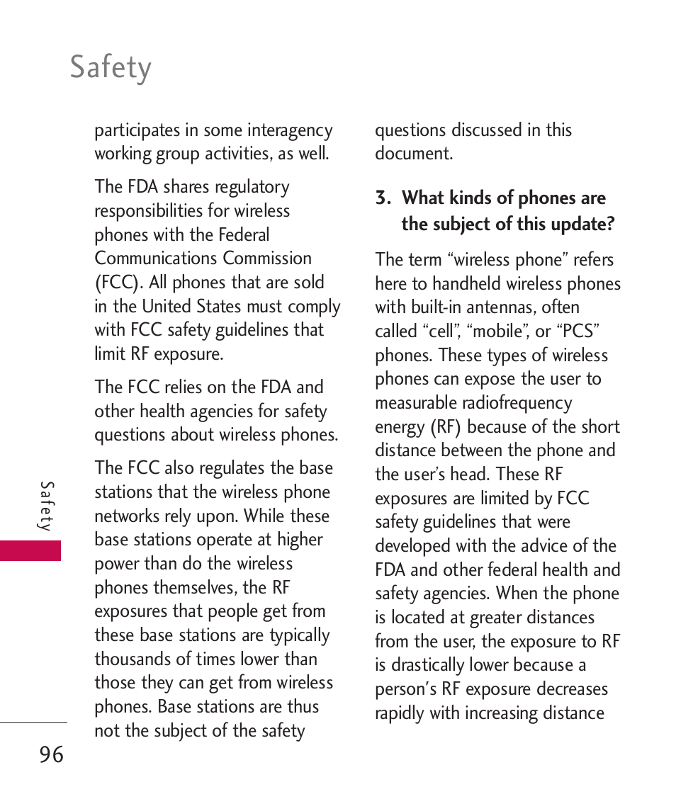 Safety | LG Wine II MMBB0386201 User Manual | Page 98 / 121