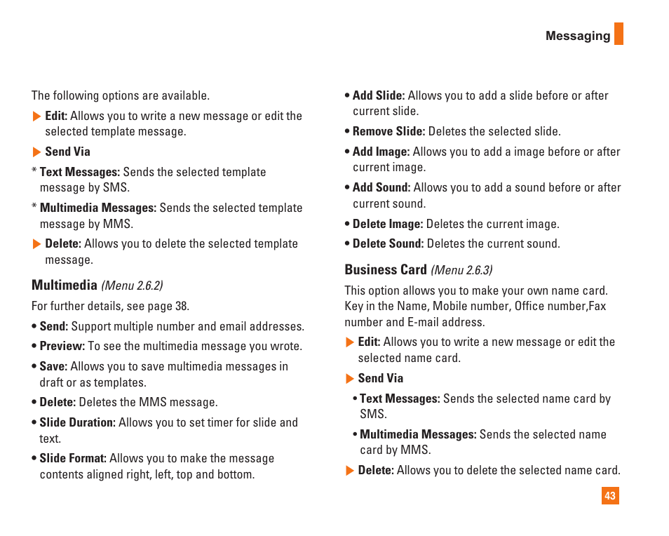 LG C1500 User Manual | Page 47 / 104