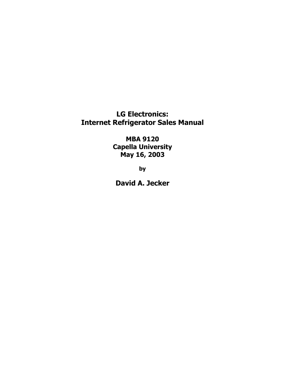 LG MBA 9120 User Manual | 21 pages