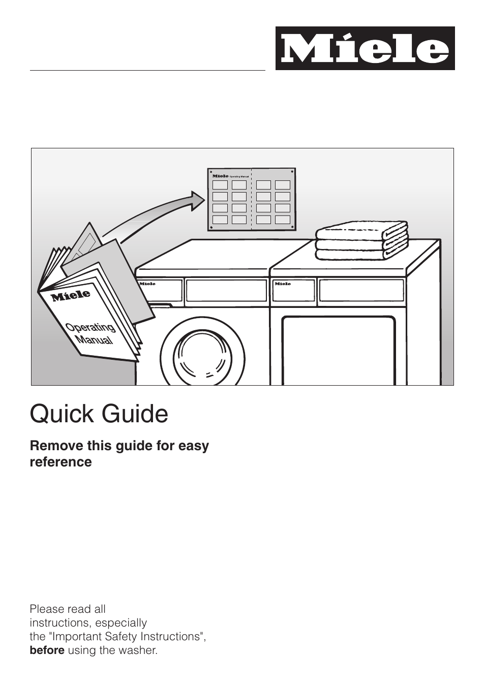 Quick guide 29, Quick guide | LG Washer W1119 User Manual | Page 29 / 60