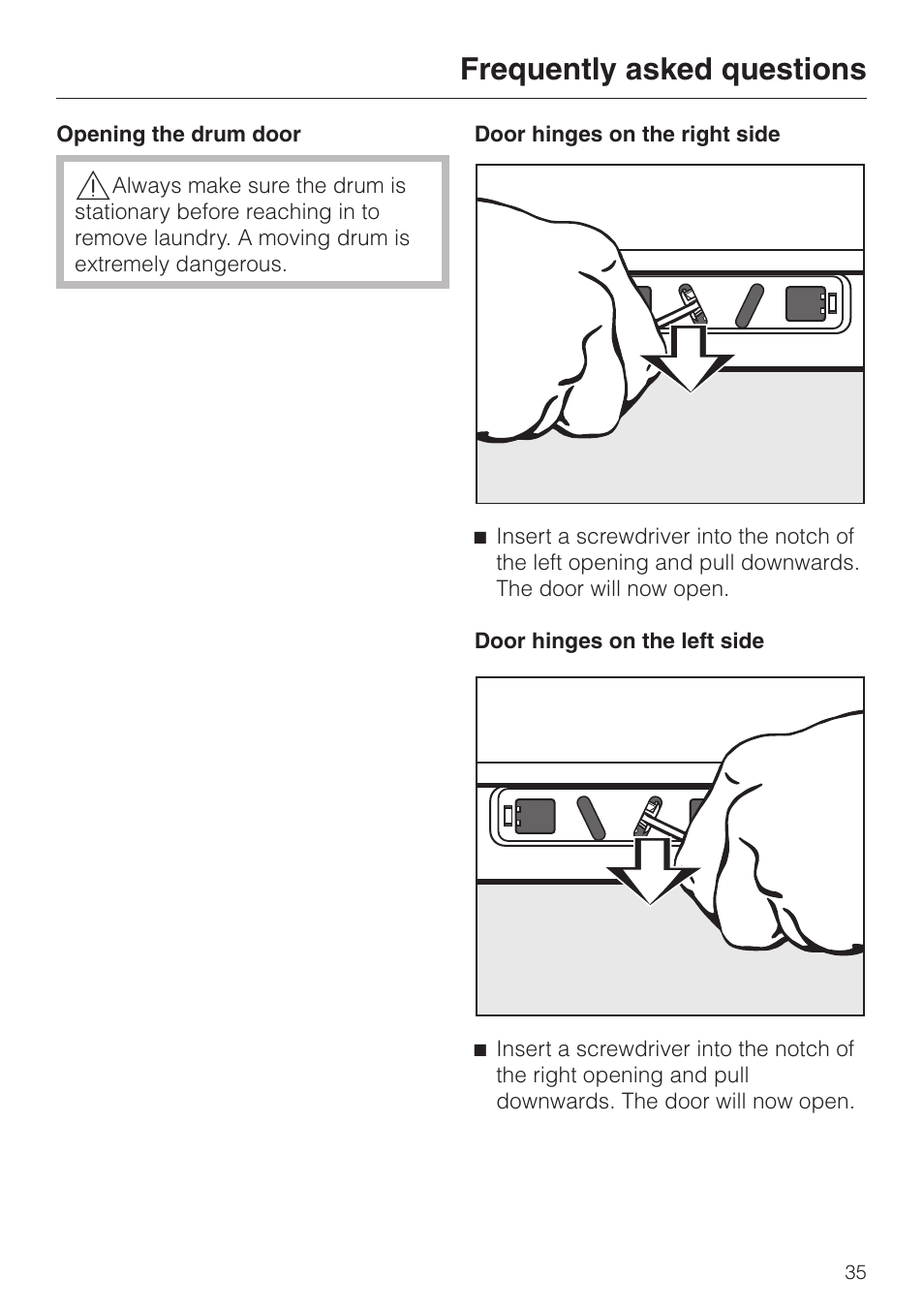 Frequently asked questions | LG Washer W1119 User Manual | Page 39 / 60