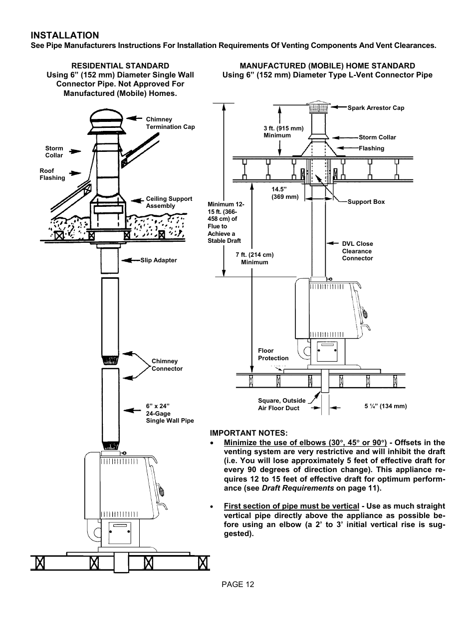 Installation | Lennox International Inc. 1003C User Manual | Page 12 / 32