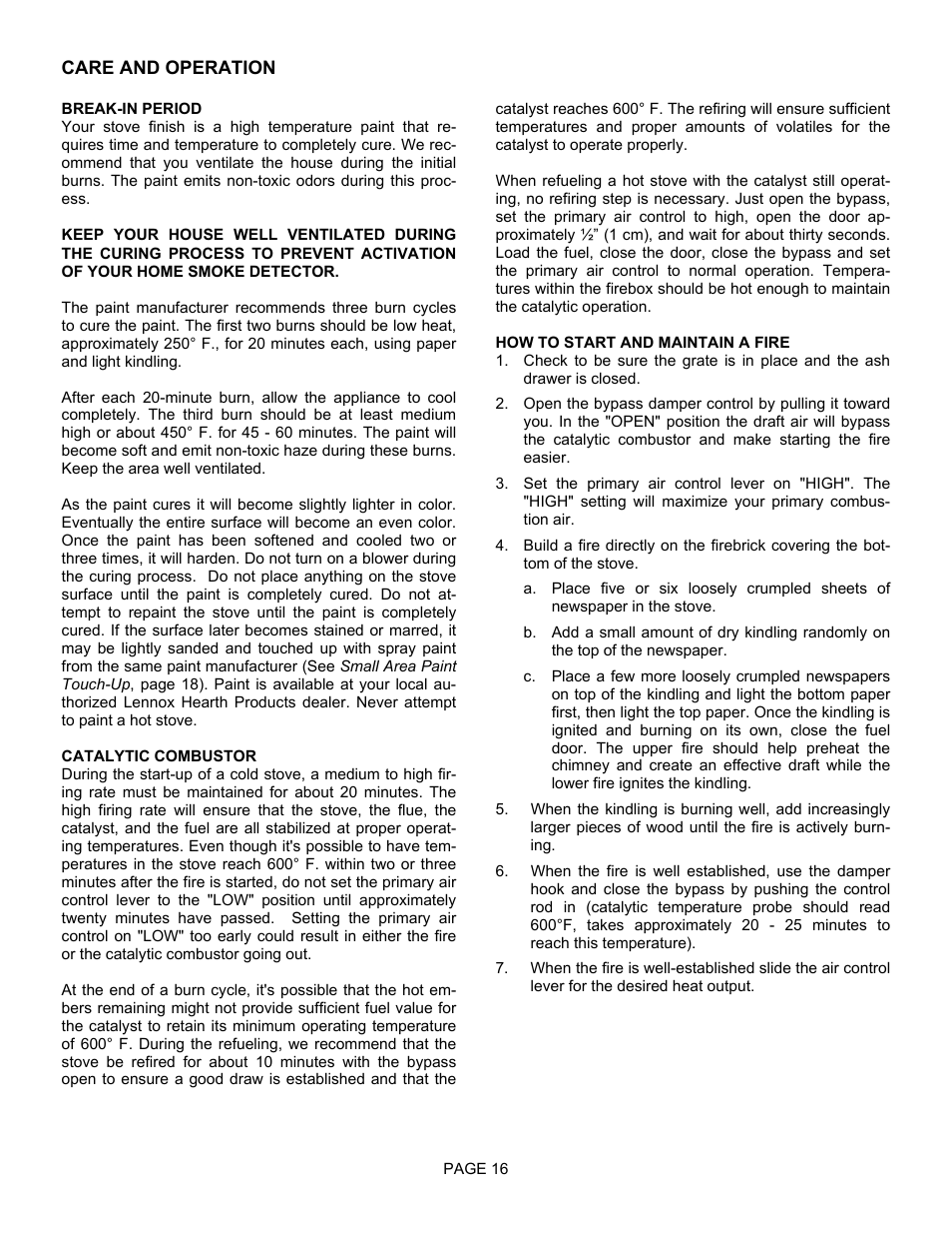 Lennox International Inc. 1003C User Manual | Page 16 / 32