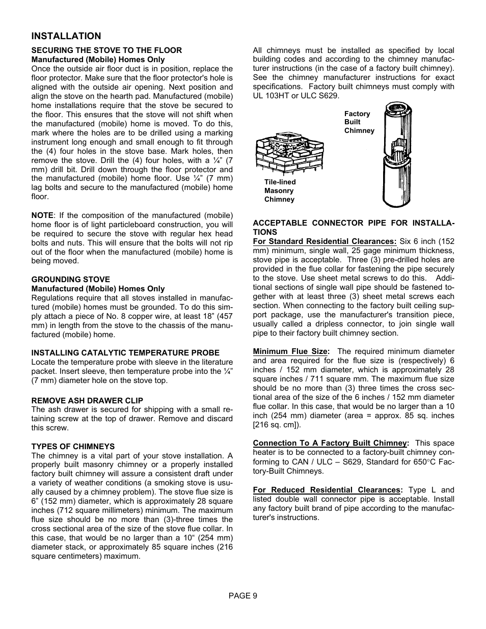 Lennox International Inc. 1003C User Manual | Page 9 / 32