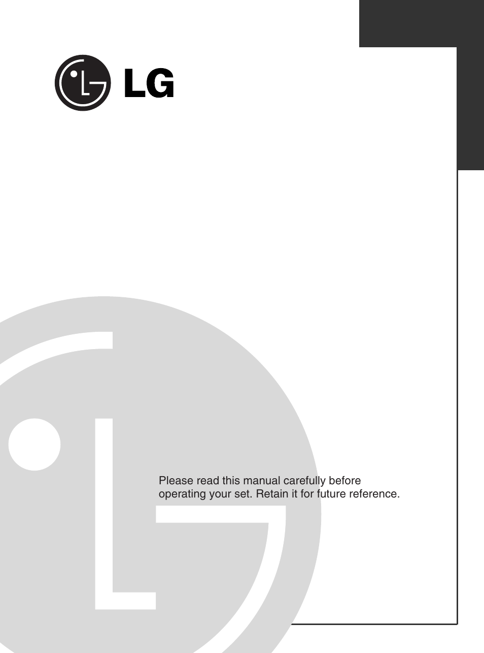 LG 600 User Manual | 86 pages