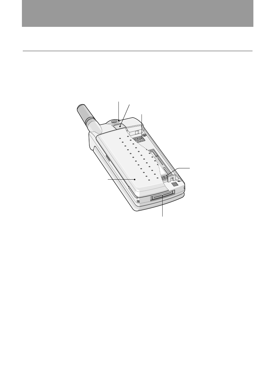 Part of the phone, Rear of the phone | LG 600 User Manual | Page 12 / 86