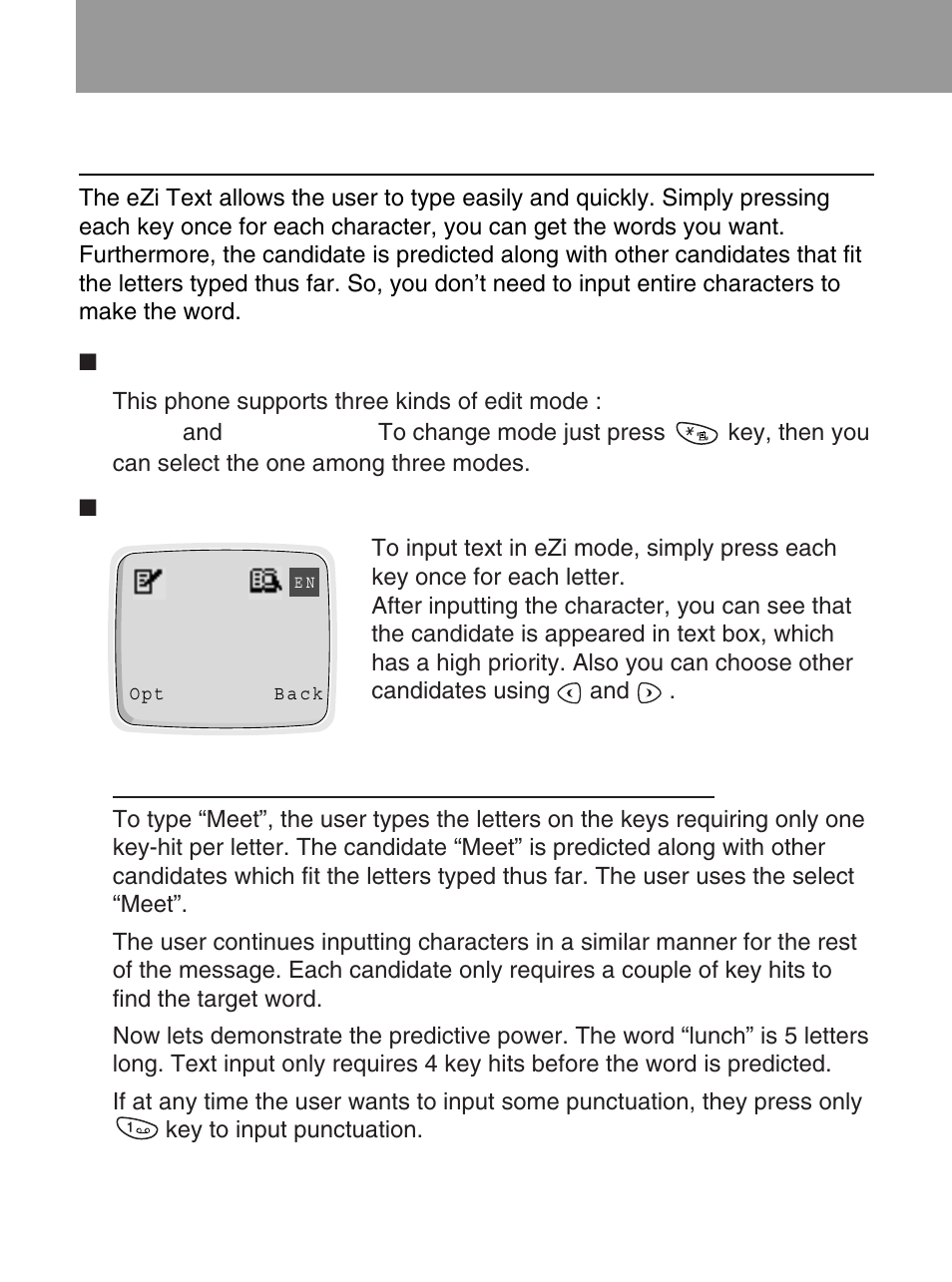 Ezi text, How to use ezi text | LG 600 User Manual | Page 24 / 86