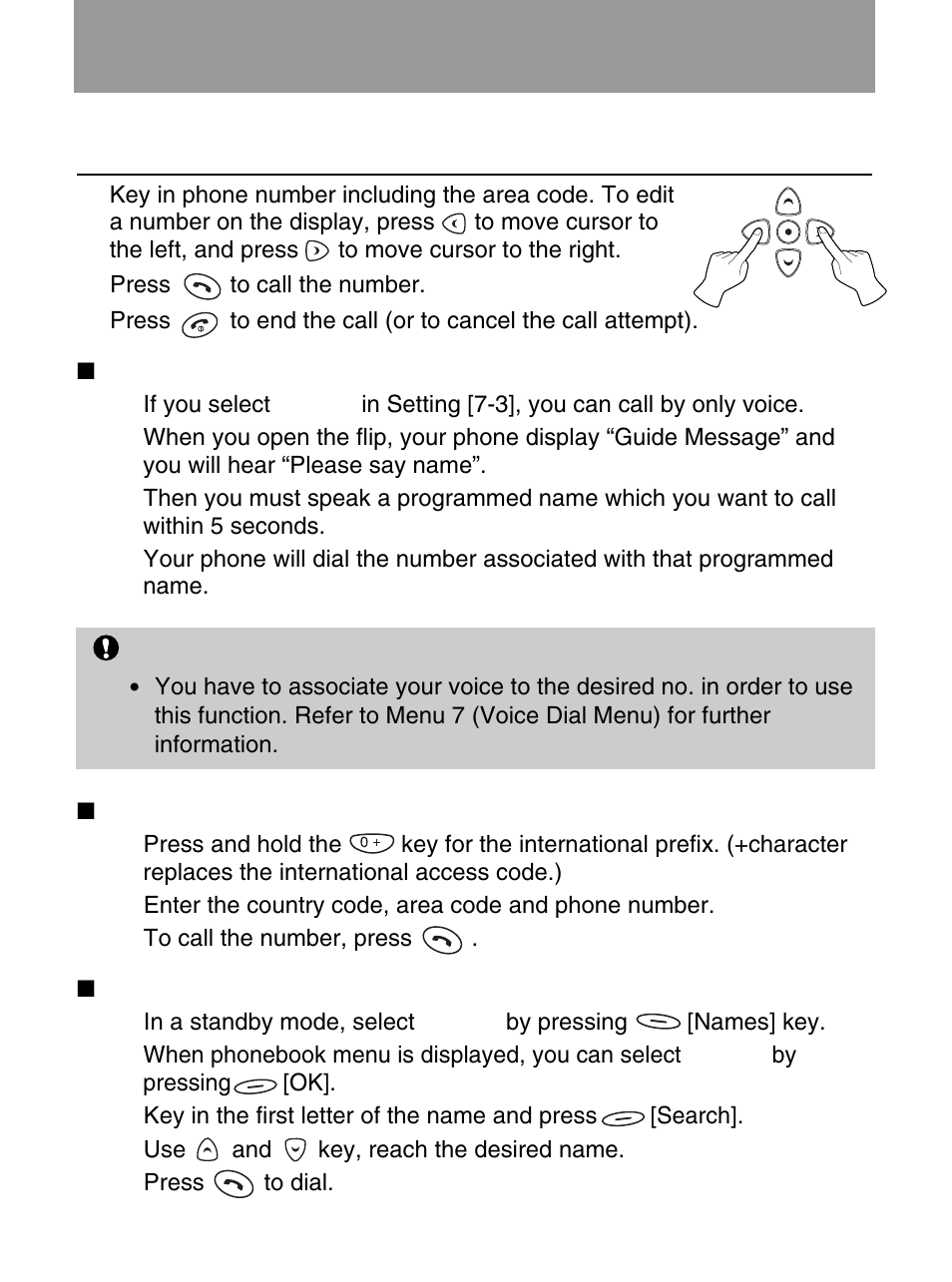 Making and answering calls, Making calls | LG 600 User Manual | Page 27 / 86