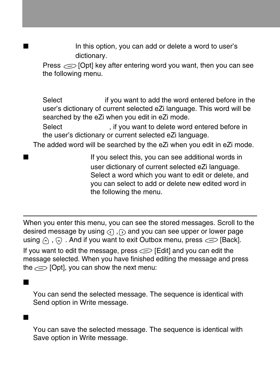 Messages [menu 1, Outbox [menu 1-2 | LG 600 User Manual | Page 44 / 86