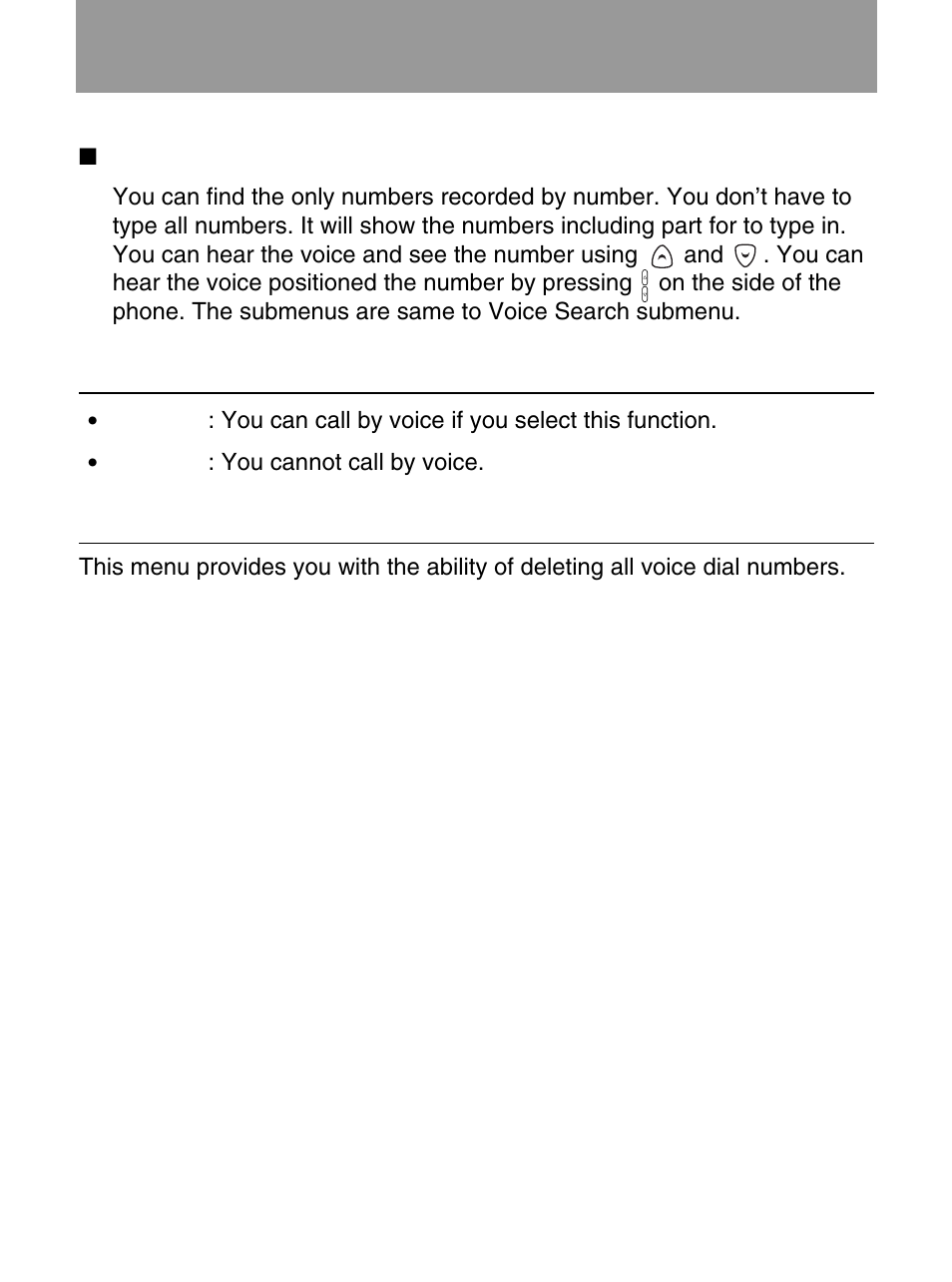 Voice dial [menu 7 | LG 600 User Manual | Page 70 / 86